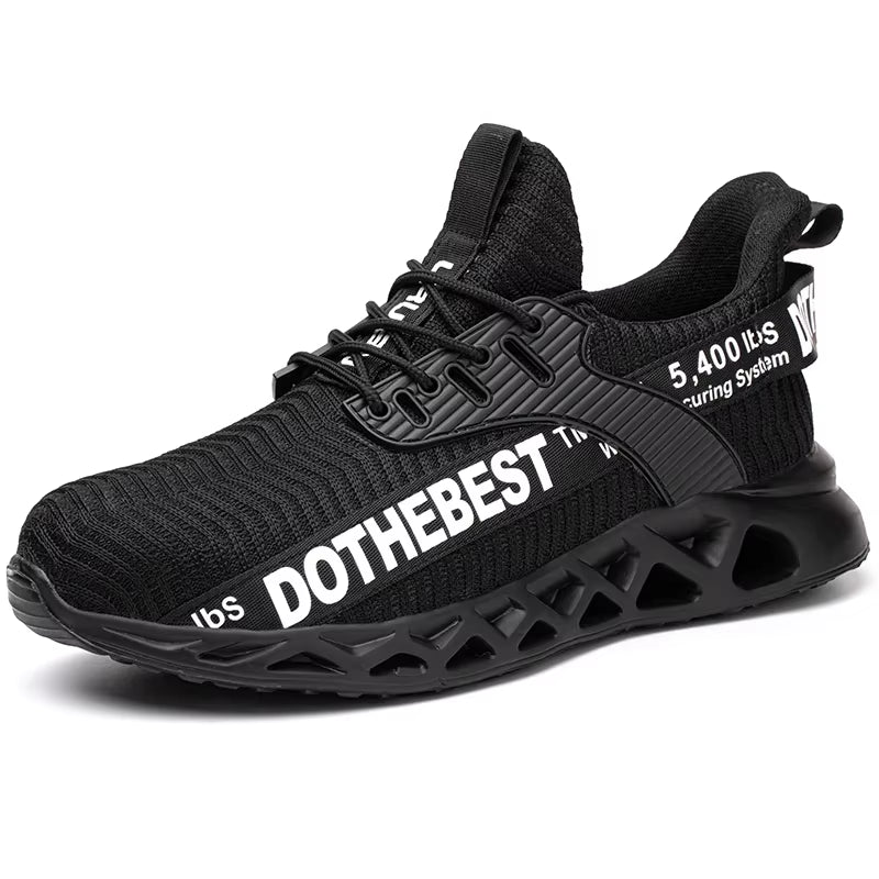 Safety Shoes Men for Work Sneakers Women Men Steel Toe Work Shoes Security Protective Shoes Lightweight Anti-Smash Anti-Puncture