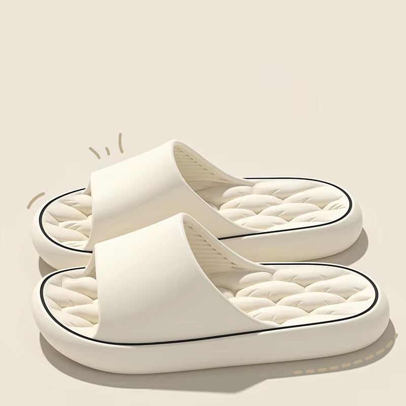 Super Light Soft Slippers Simple Fashion Slides EVA Elastic Shoes Colorful Sneakers in Door Bathroom Flip Flops