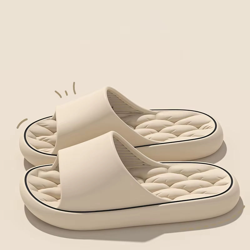 Super Light Soft Slippers Simple Fashion Slides EVA Elastic Shoes Colorful Sneakers in Door Bathroom Flip Flops