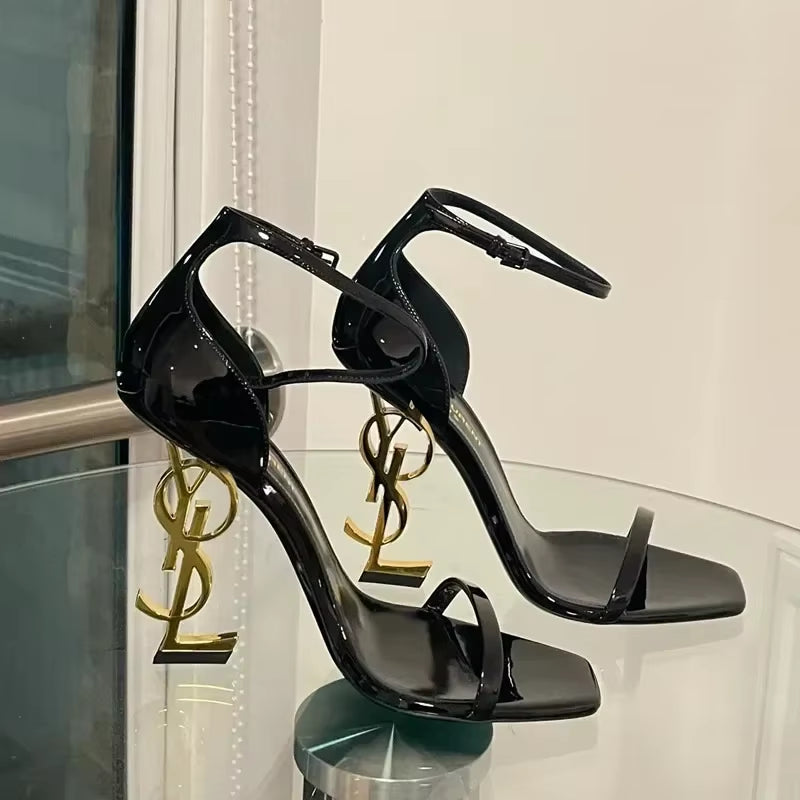 Women'S Summer New Luxury Brand Designer Sexy Pointed High Heels 2025 Elegant Slip-On Party Dress Women'S Sandals Zapatos