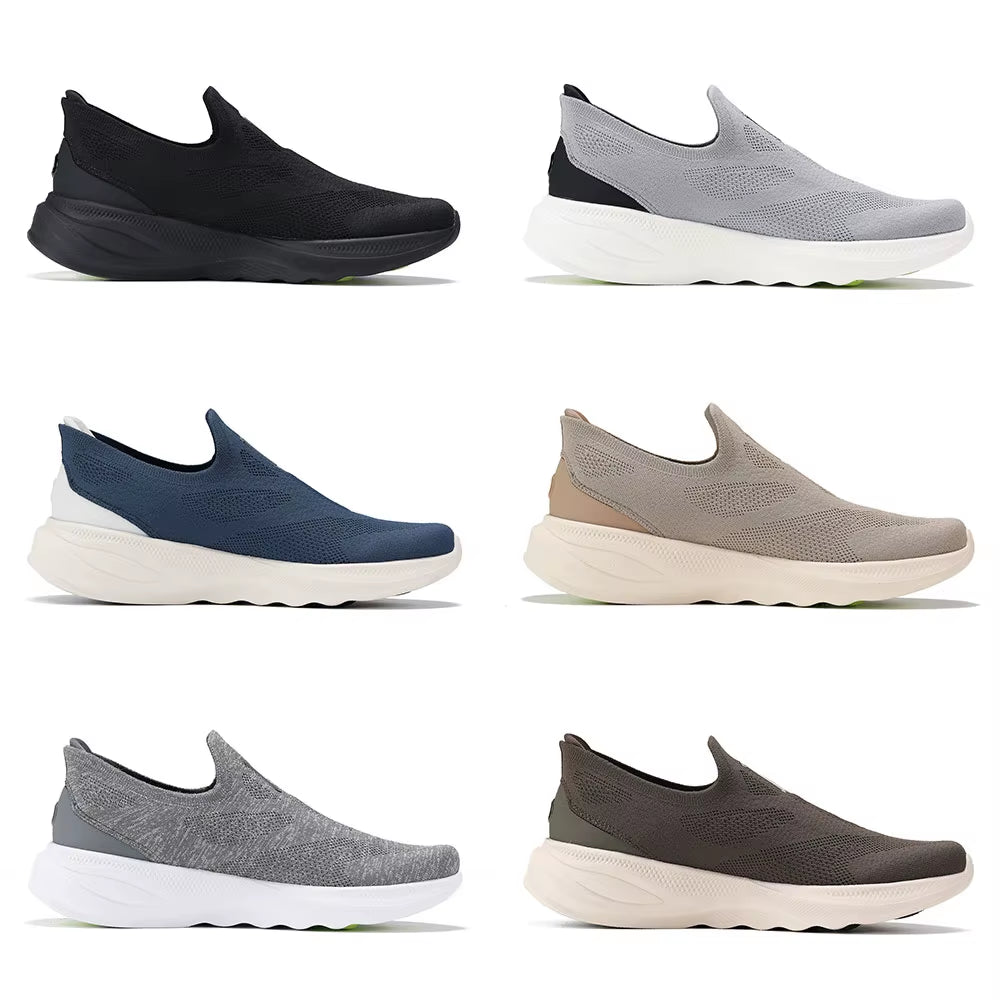 Li-Ning Men SOFT GO 2 KNIT Slip-On Casual Walking Shoes Cushion Comfy Stable  Mesh Jogging Daily Sports Sneakers AGLV017