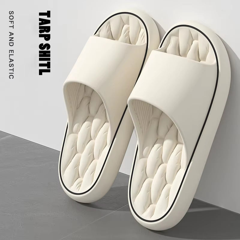 Super Light Soft Slippers Simple Fashion Slides EVA Elastic Shoes Colorful Sneakers in Door Bathroom Flip Flops