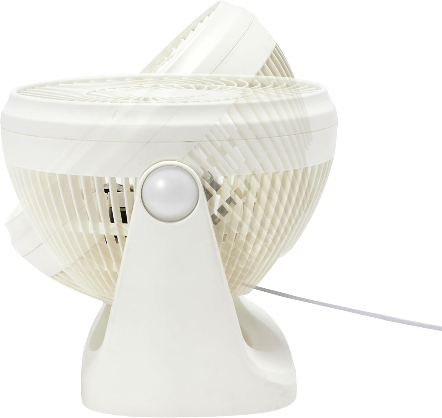 Portable Desk Fan, 7 Inch Quiet Operation Cooling, 3 Speed Settings, 90° Variable Tilt, 15.49 X 27.3 X 27.69 Cm, White