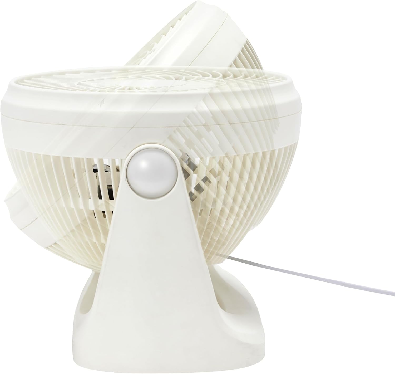 Portable Desk Fan, 7 Inch Quiet Operation Cooling, 3 Speed Settings, 90° Variable Tilt, 15.49 X 27.3 X 27.69 Cm, White