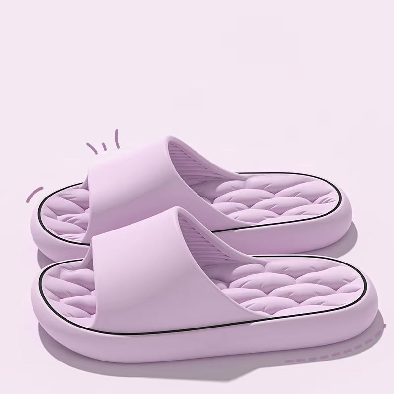 Super Light Soft Slippers Simple Fashion Slides EVA Elastic Shoes Colorful Sneakers in Door Bathroom Flip Flops