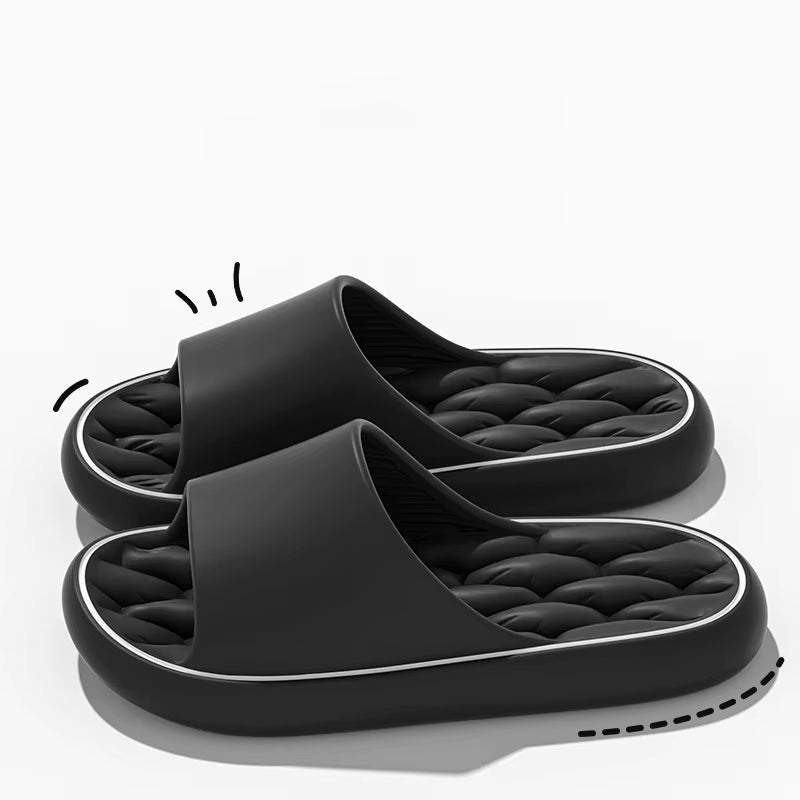 Super Light Soft Slippers Simple Fashion Slides EVA Elastic Shoes Colorful Sneakers in Door Bathroom Flip Flops