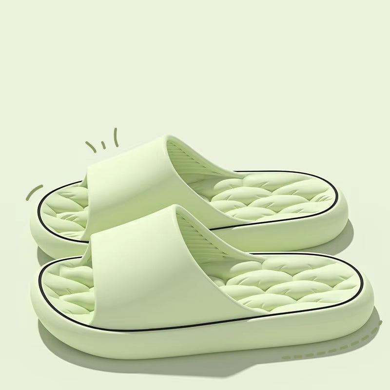 Super Light Soft Slippers Simple Fashion Slides EVA Elastic Shoes Colorful Sneakers in Door Bathroom Flip Flops