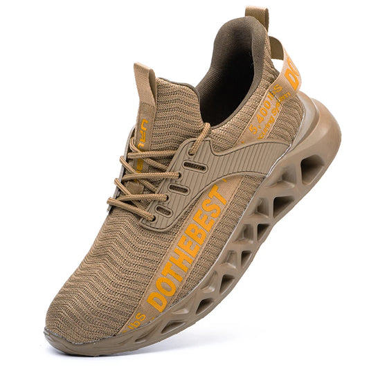 Steel Toe Safety Shoes for Men Women Lightweight Work Sneakers Puncture Proof Work Shoes Unisex Coustruction Safety Work Boots
