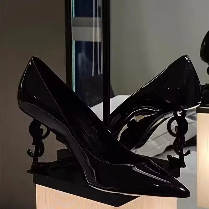 Women'S Summer New Luxury Brand Designer Sexy Pointed High Heels 2025 Elegant Slip-On Party Dress Women'S Sandals Zapatos