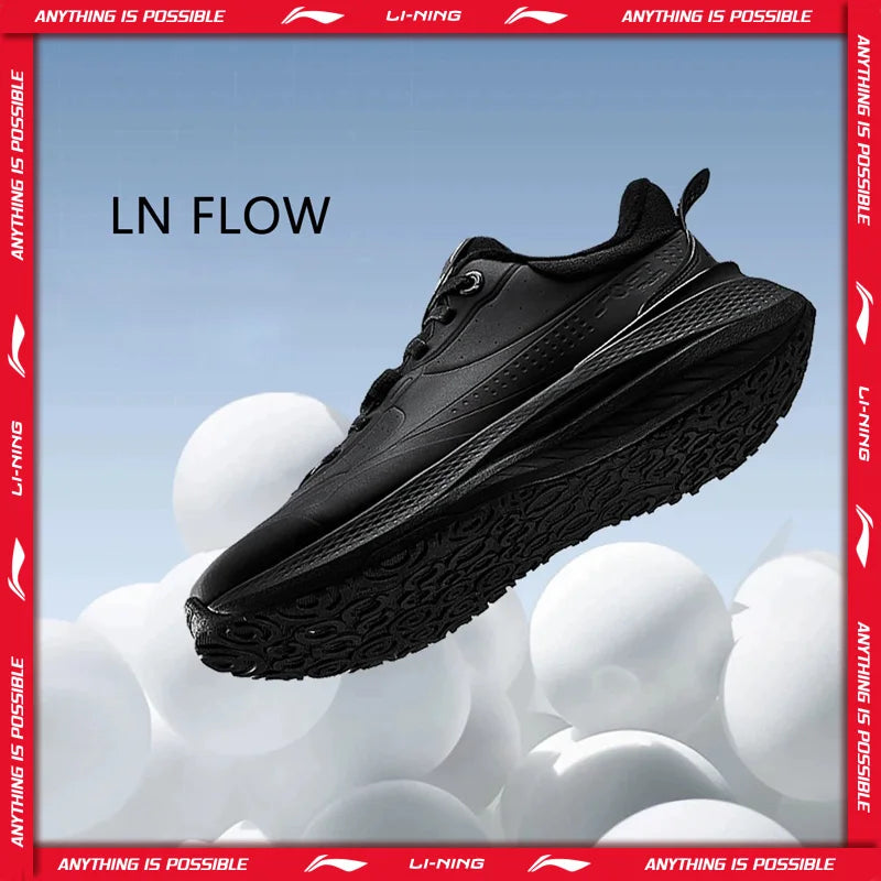Li-Ning Men LN FLOW Running Jogger Shoes TUFF RB Cushion Comfortable Breathable  Leisure Sports Sneakers AGLU089
