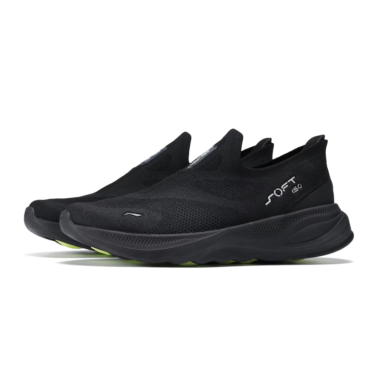 Li-Ning Men SOFT GO 2 KNIT Slip-On Casual Walking Shoes Cushion Comfy Stable  Mesh Jogging Daily Sports Sneakers AGLV017