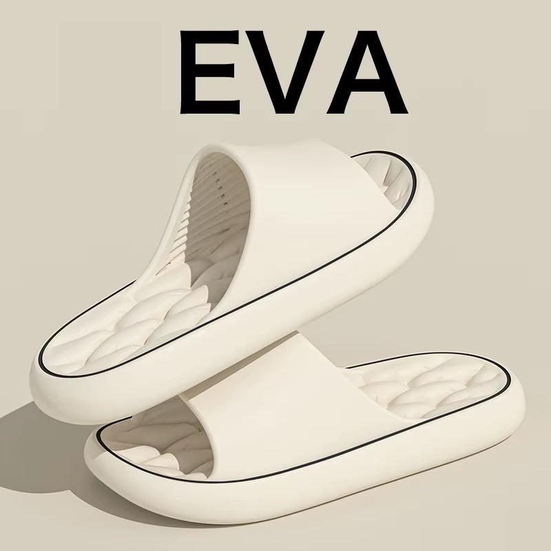 Super Light Soft Slippers Simple Fashion Slides EVA Elastic Shoes Colorful Sneakers in Door Bathroom Flip Flops