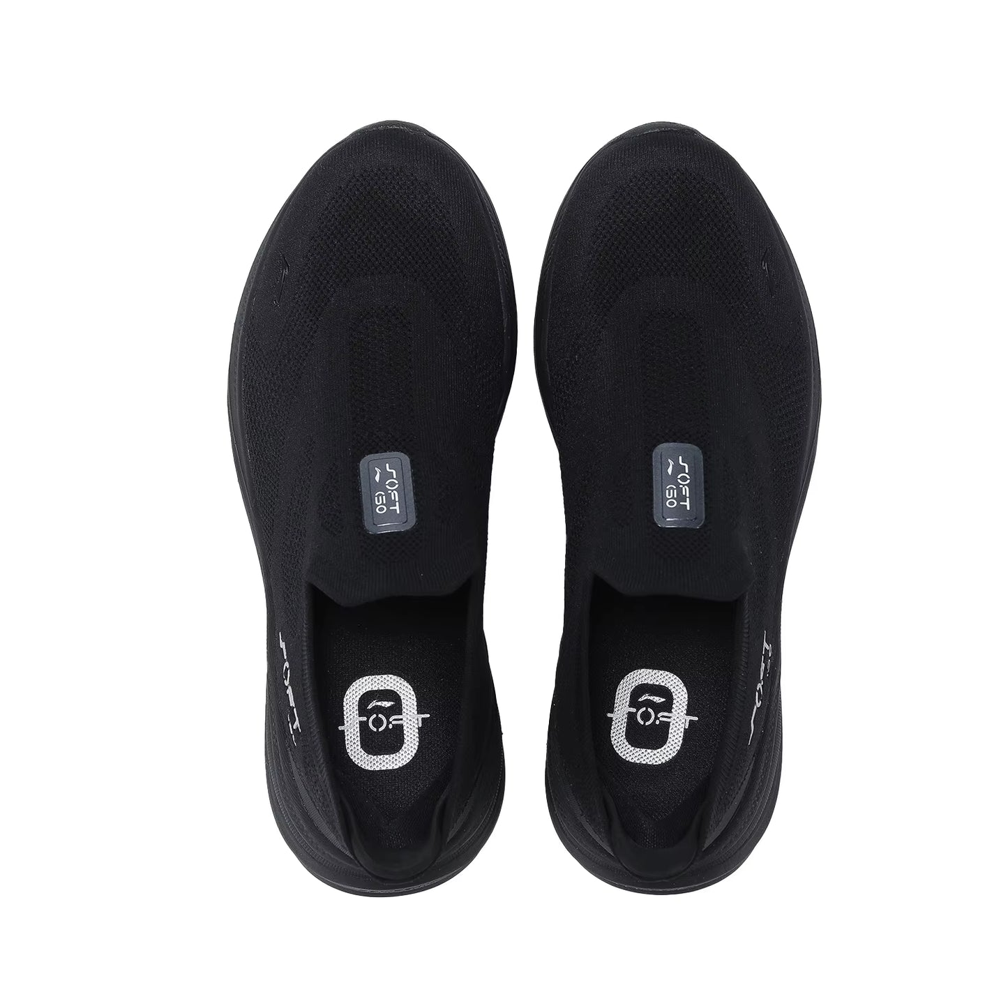 Li-Ning Men SOFT GO 2 KNIT Slip-On Casual Walking Shoes Cushion Comfy Stable  Mesh Jogging Daily Sports Sneakers AGLV017