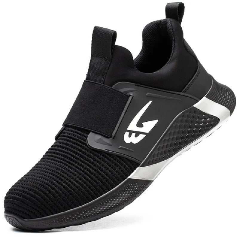 Men Shoes Work Safety Boots Iron Toe Anti-Smash Puncture-Proof Boots Lightweight Comfortable Sneakers Male Security Work Shoes